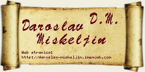 Daroslav Miškeljin vizit kartica